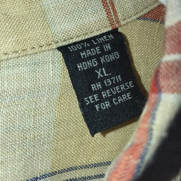 Casual Classics Lord & Taylor LINEN Shirt Size XL - Picture 3 of 4